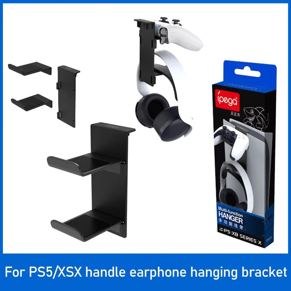 Headphone Wall Mount Holder Bracket Hanger Storage Stand For PS5 Host For Xbox Series X Headset Hook Console Gamepad Accessories