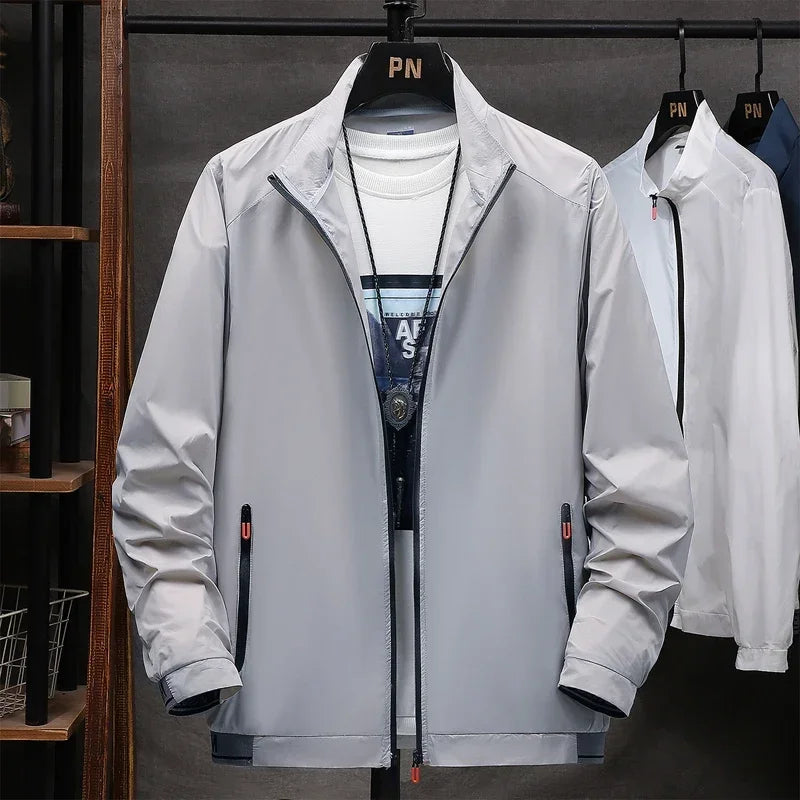 New Sunscreen Coats Men's Breathable Sports Waterproof Jacket Summer UV Protection Outdoor Fishing Skin Clothing