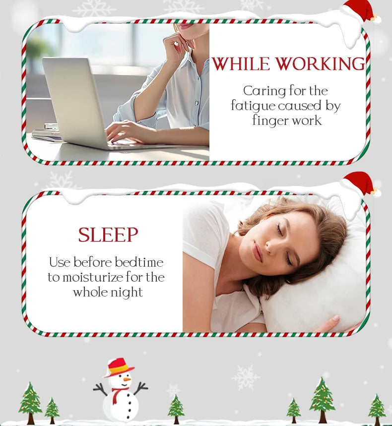 5pcs/Set  Christmas Hand Cream Sets Moisturizing Refreshing Handcream Nourishing Beauty Hands Creams Skin Care Products