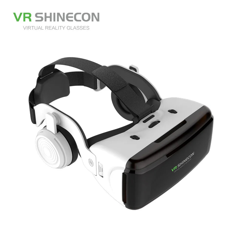 VR Shinecon 3D Glasses Virtual Reality Casque Goggles HeadsetFor Cell Phone Mobile Smartphones Binoculars Video Game Wirth Lens