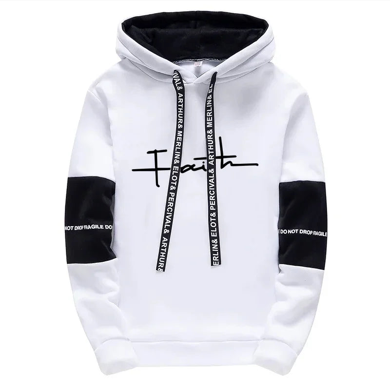 Casual Mens Tracksuit Printing Sweatshirts Outdoors  Sports Jogging Mens Clothing Versatile Single Piece Hoodie Pants Sportswear