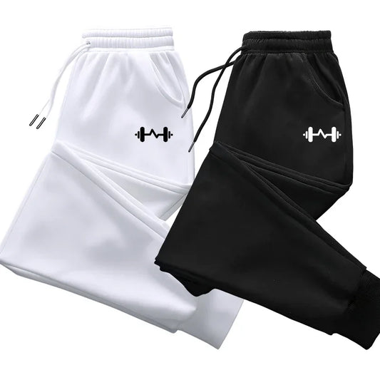 Mens Pants Barbell Printed   Trousers Autumn Winter Pants Fashion Drawstring Casual Sweatpants Jogging Sports Pants Joggers Men