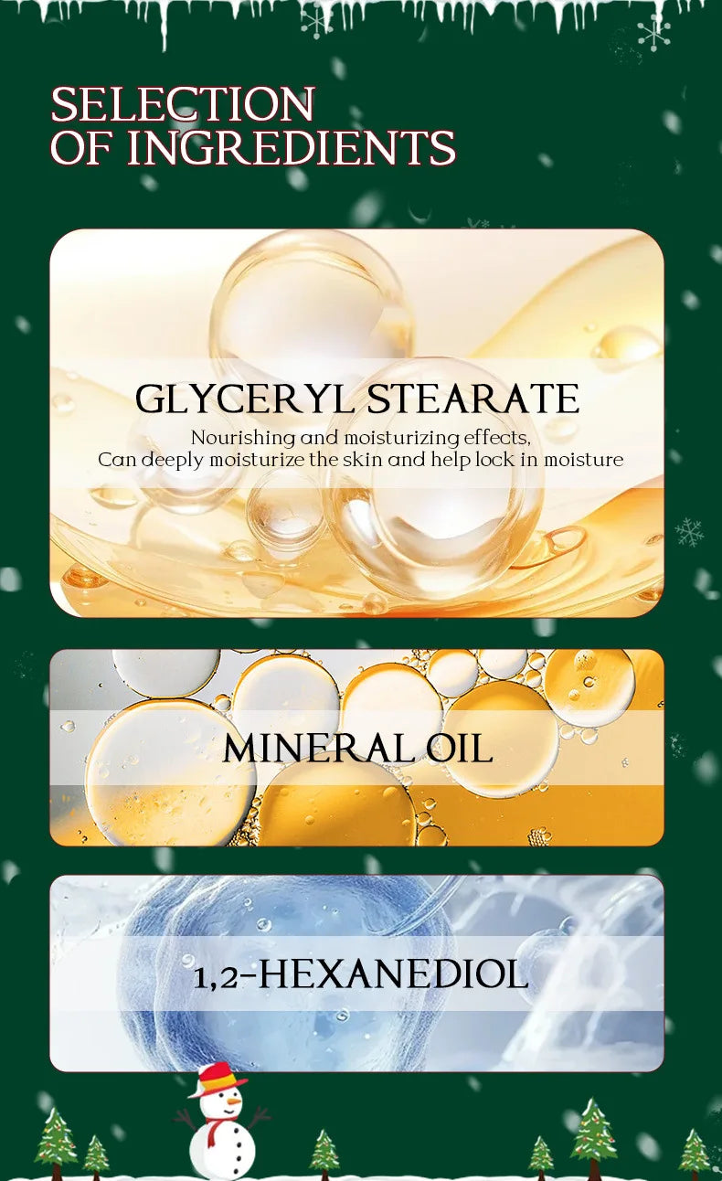 5pcs/Set  Christmas Hand Cream Sets Moisturizing Refreshing Handcream Nourishing Beauty Hands Creams Skin Care Products