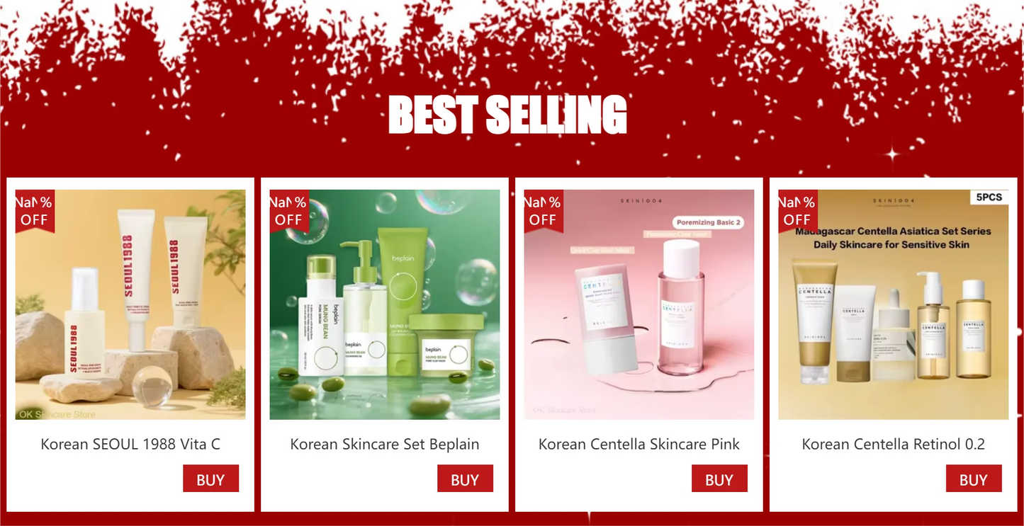 Korean Skin Care Centella Travel Kit Toner, Ampoule, Soothing Cream, Cleansing Oil, Foam, Basic Skincare Box 5pcs Set Gift Set