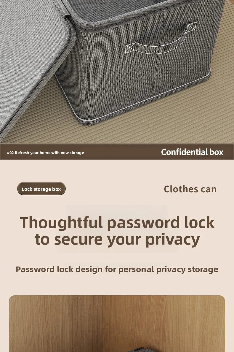 Large Capaci Loable Fabric Storage Box Foldable Organizer for Clothes And Accories Home And Office Use Wardrobe Solution