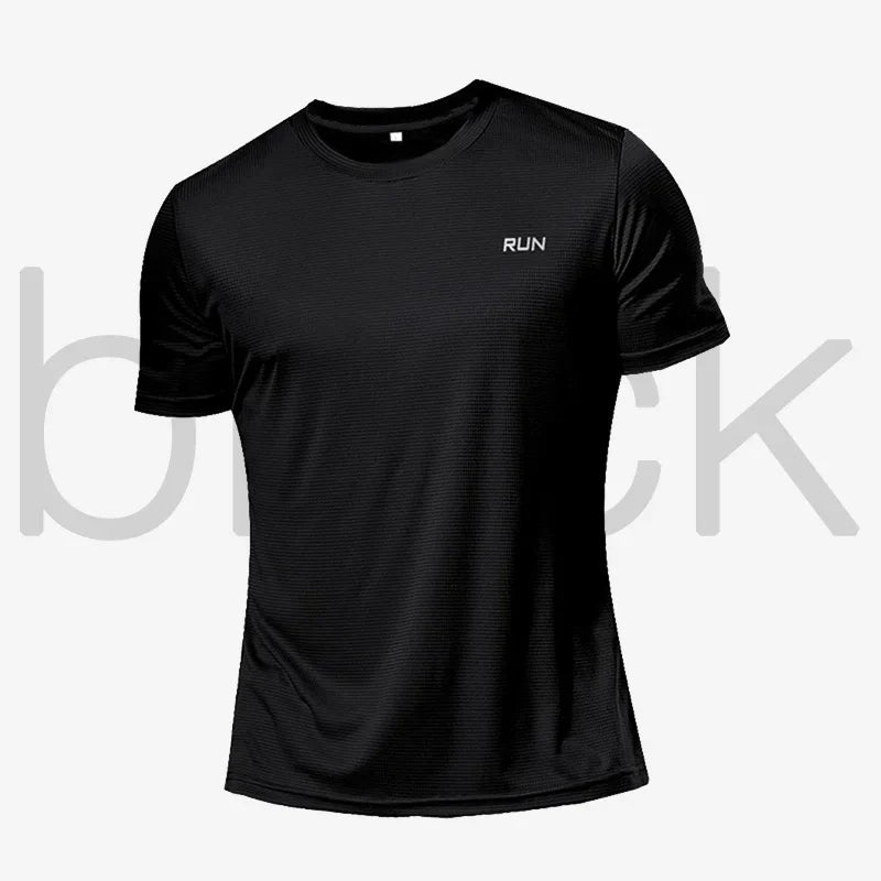 Summer Short-sleeved Sports Shirts, Multi-color Outdoor Fitness Clothing, Men's 3D T-shirts, Running Breathable Quick-drying Top