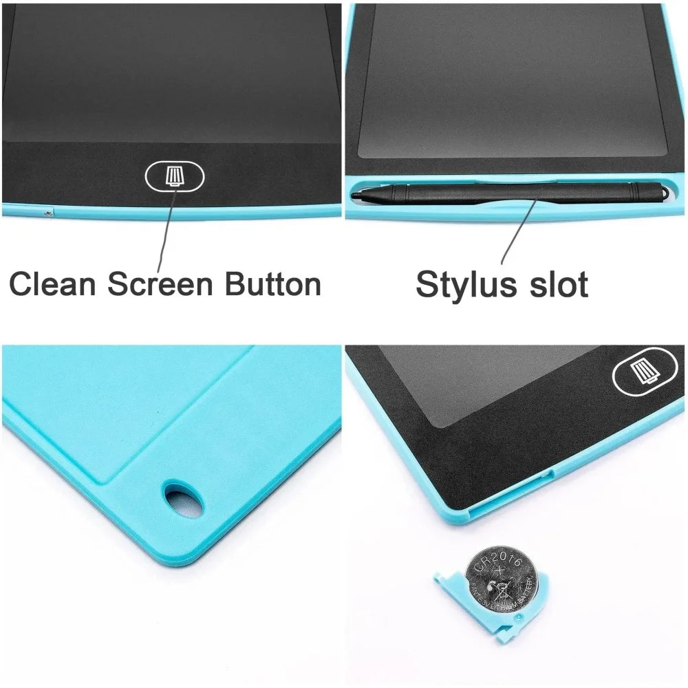 ألعاب للأطفال لوحة رسم إلكترونية مقاس 8.5 بوصة بشاشة LCD ولوحة رسم بيانية تعليمية للأطفال بخط اليد