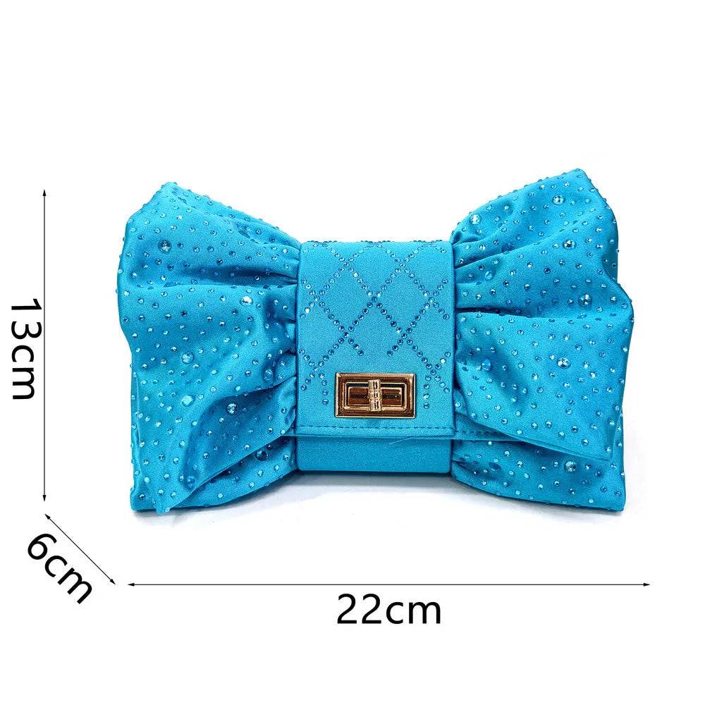 Latest Women Italian Shoes and Matching Bags Decorated with Rhinestone Elegant Pointed Toe Wedding Shoes Bride