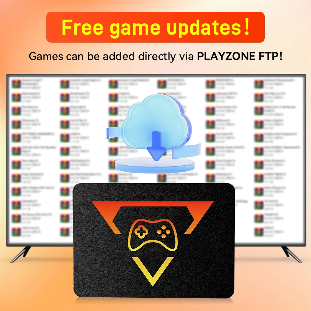 PlayZone 1TB Emulator Consoles Portable Retro Game SSD For PS5/PS4/PS3/Xbox/Switch/WII/WIIU Handheld Game HDD With 16000+ Games