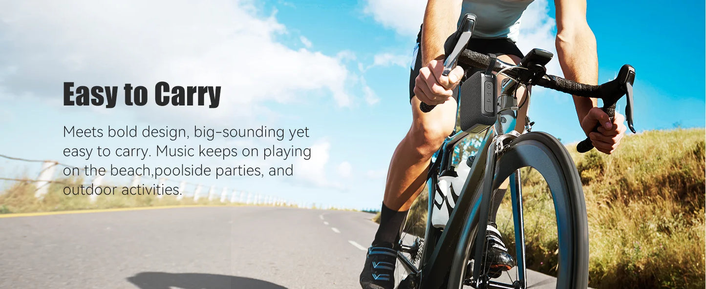 Bluetooth Speakers TWS 10W Enhanced Bass Portable Outdoor Wireless Speaker 30Hrs IP7 Waterproof Shower Speaker Bluetooth 5.3