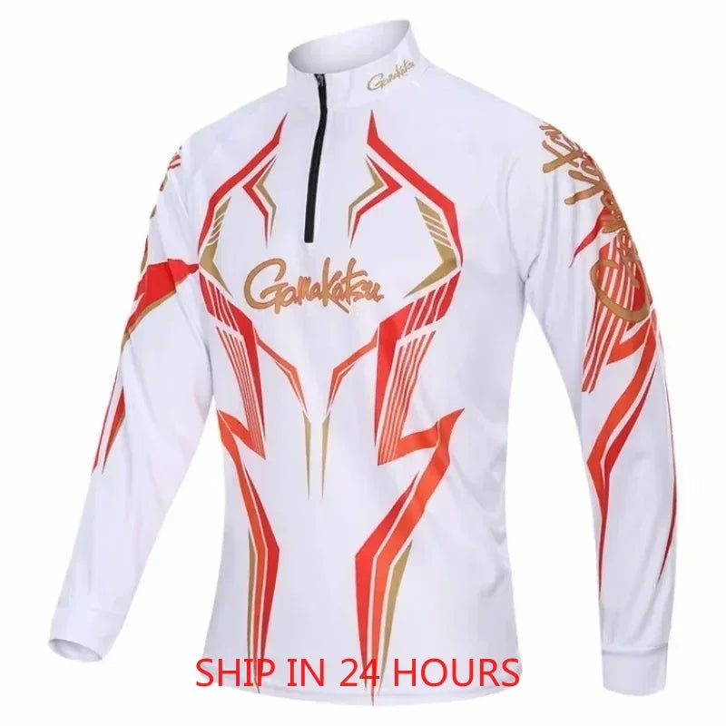 Outdoor Sports Summer Fishing Clothing  Anti-UV Sunscreen Breathable Quick Drying  Fishing Shirts Long Sleeve Clothes