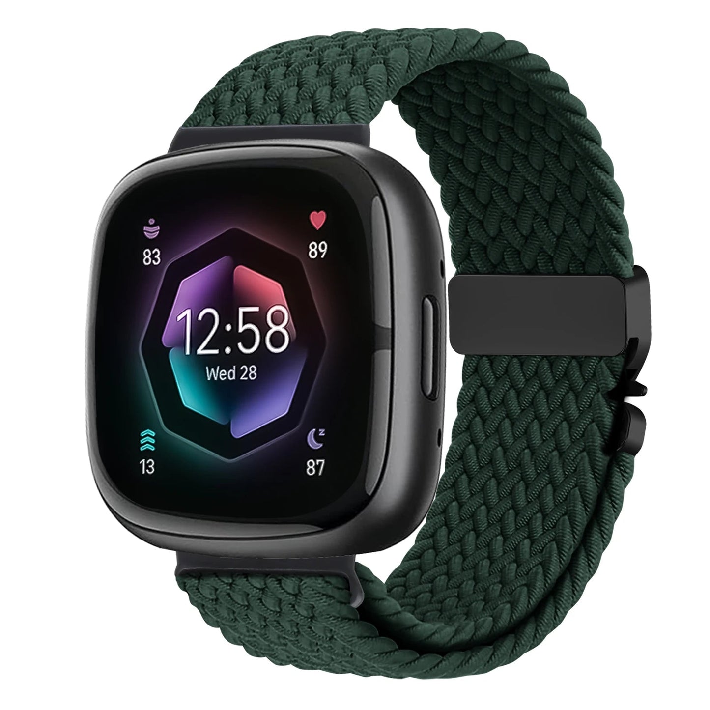 Parachute Braided Strap for Fitbit Versa 4 3 Sense 2 band Accessories replacment nylon correa Bracelet for Fitbit Versa 4 Strap SwiftNest