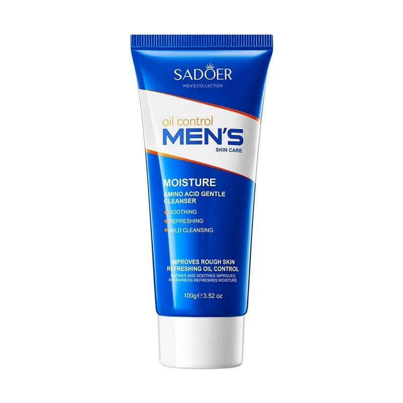 SADOER Men's Skin Care Sets Moisturizing Face Cream Facial Mask Lip Balm Sunscreen Cleanser Eye Cream Men Skin Care Kit