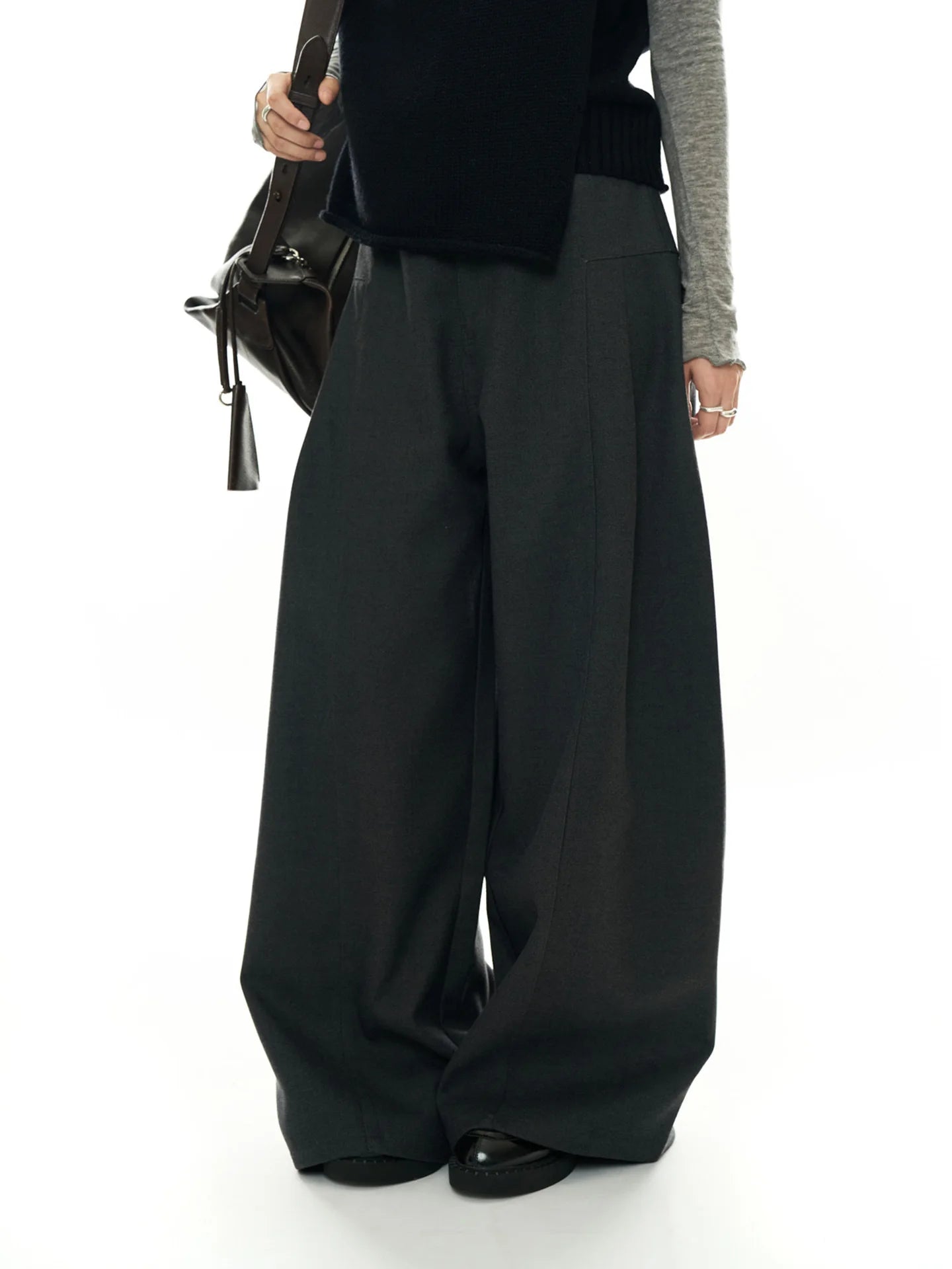 2025 Women Spring Fashion Big Wide Leg Pants High Waist Long Stright Pants Fashion Clothes Pants Female Trousers