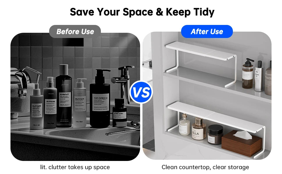 Mirror Cabinet Storage Box Bathroom Cabinet Partition Hanging Basket Organizer Cosmetics and Skin Care Products Bathroom Storage Rack