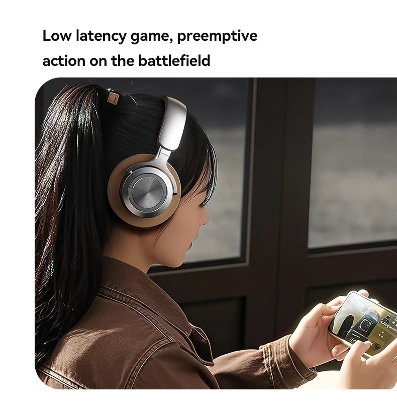 Bluetooth 5.3 Headsets Gaming Headphones Dual Mode Wireless Earphones Foldable Noise Reduction Music Headsets For iPhone Xiaomi