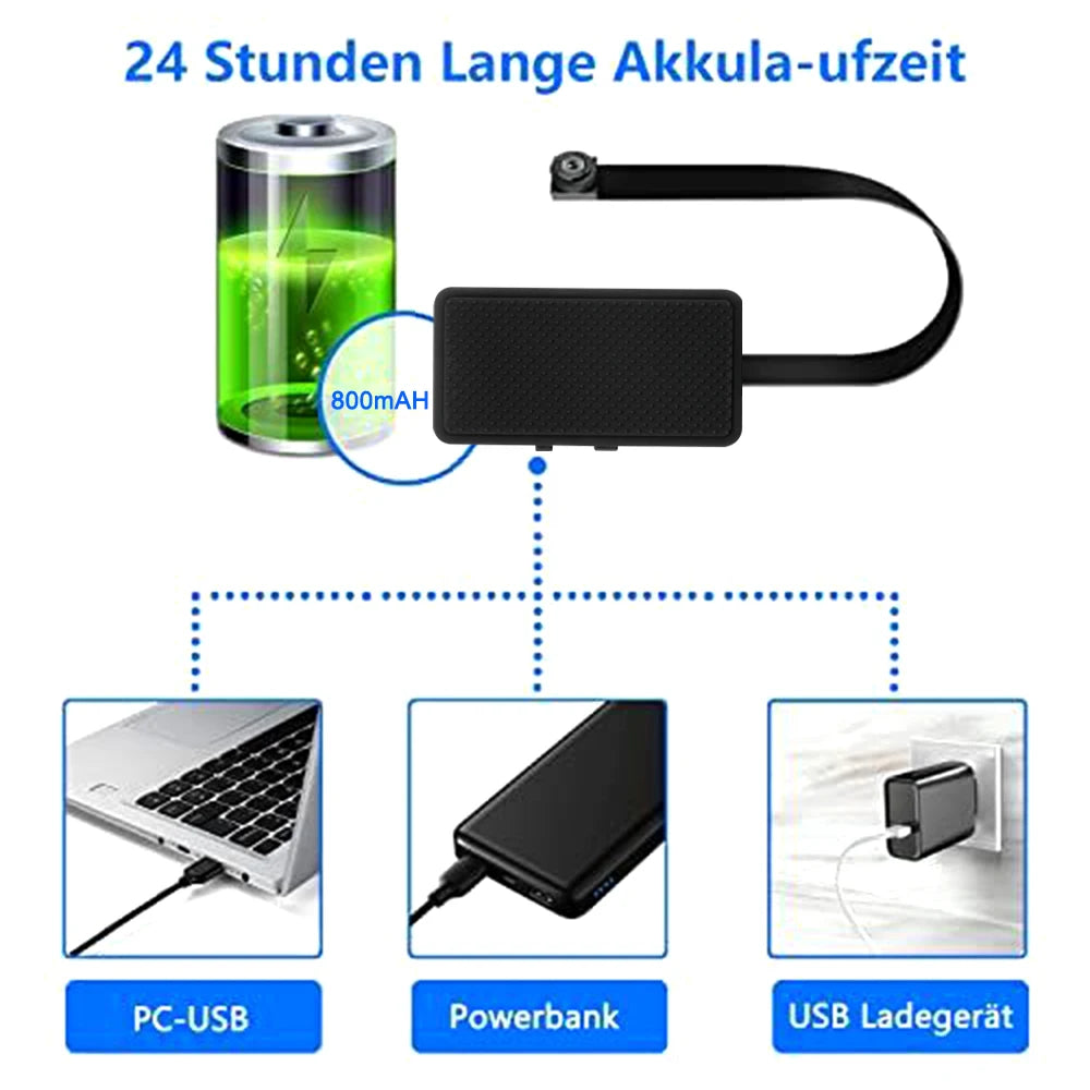 Wifi Camera DIY Portable Mini Camara Wifi 4K Micro Camcorder P2P Wireless Webcam Video Recorder Home Security Nanny Camera