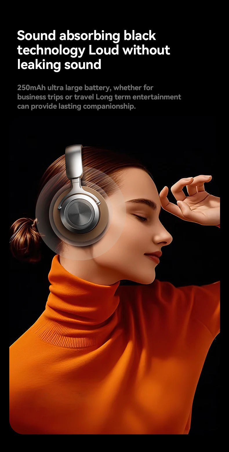 Bluetooth 5.3 Headsets Gaming Headphones Dual Mode Wireless Earphones Foldable Noise Reduction Music Headsets For iPhone Xiaomi