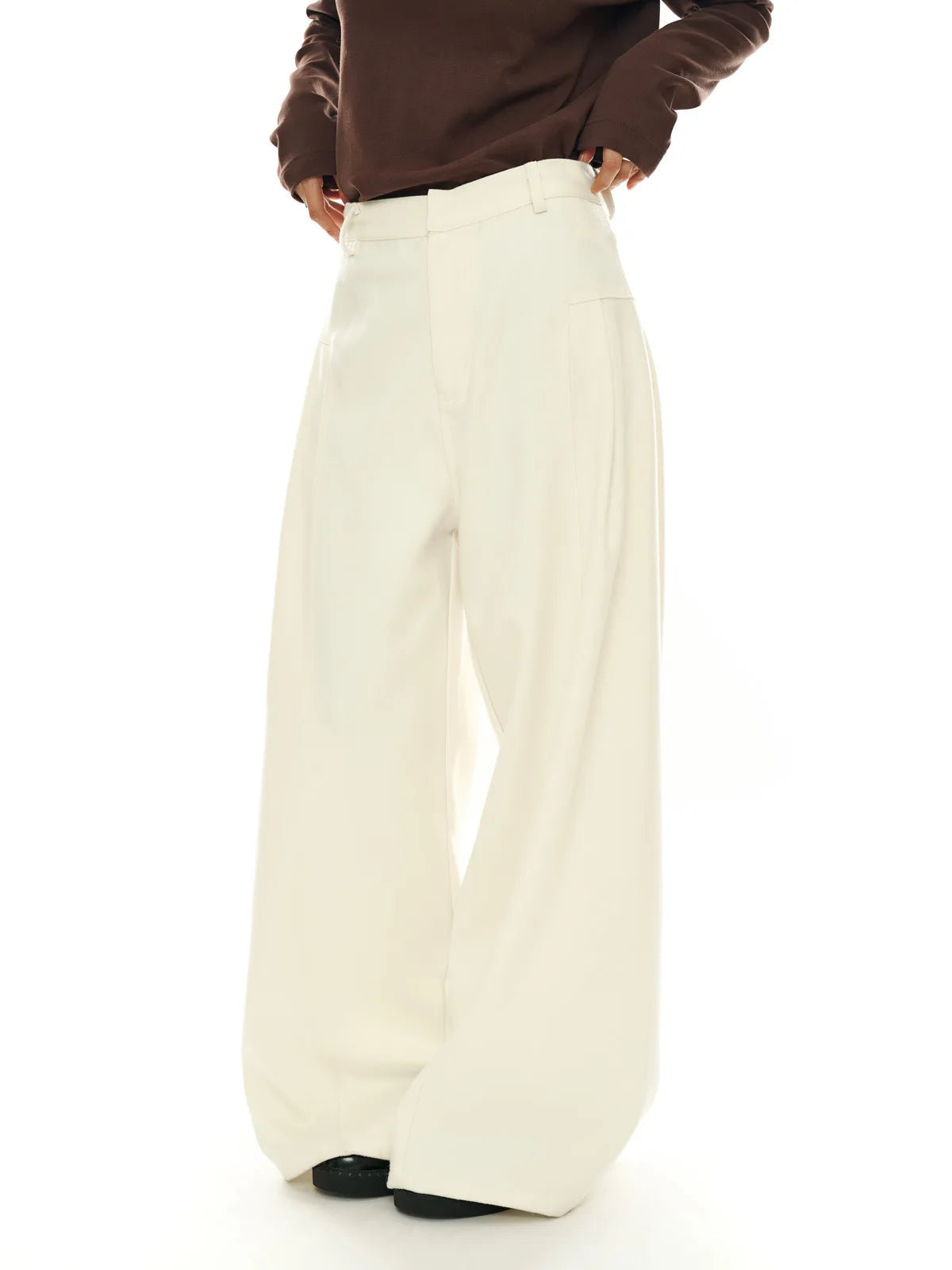 2025 Women Spring Fashion Big Wide Leg Pants High Waist Long Stright Pants Fashion Clothes Pants Female Trousers