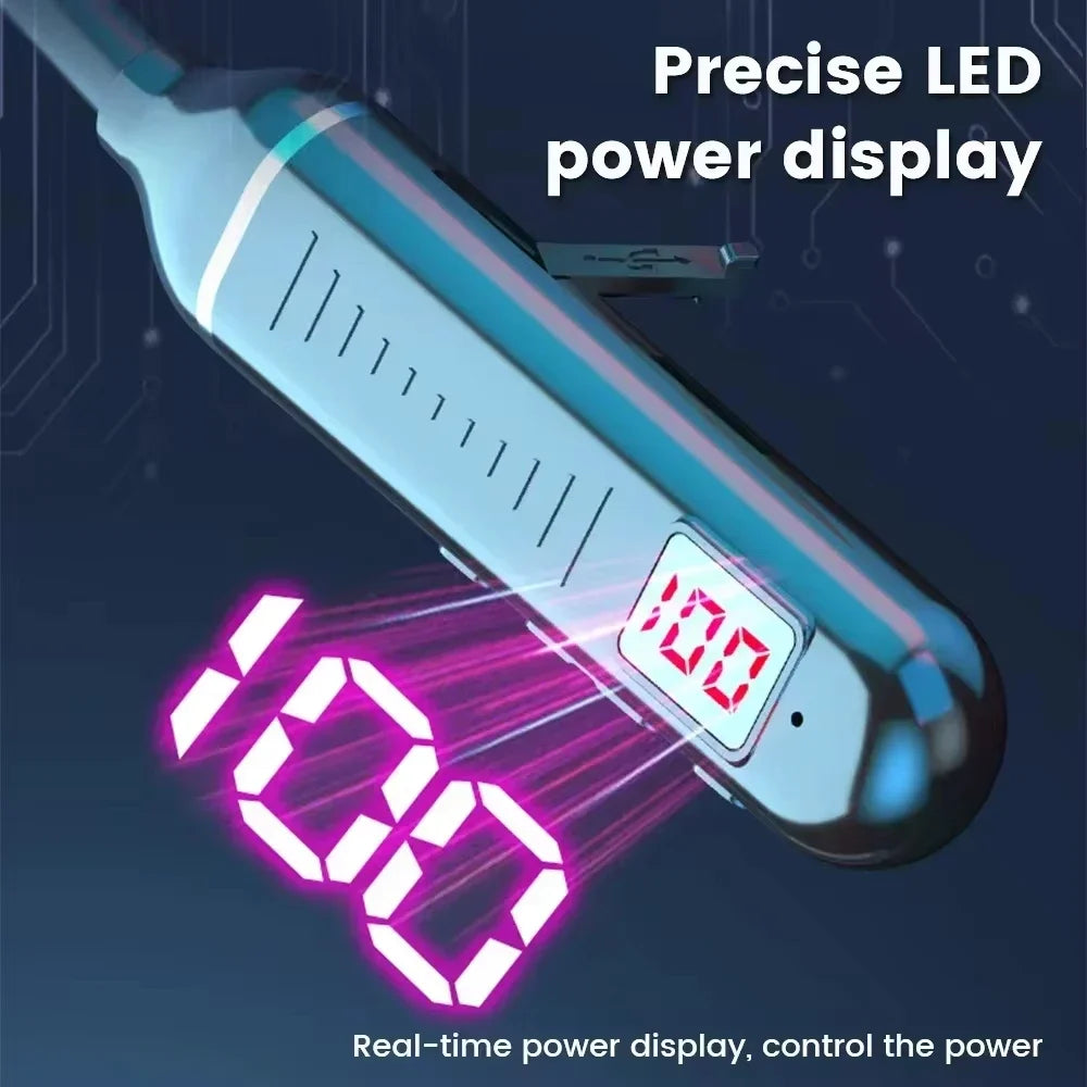 Bluetooth 5.2 Earphones Neckband Headphones TWS Wireless Headsets HiFi Stereo LED Digital Display Dual Mode Waterproof Earbuds