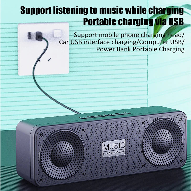 S18 Wireless Creative Bluetooth Smart Speaker Mobile Phone Audio Computer Subwoofer Outdoor Convenient Radio