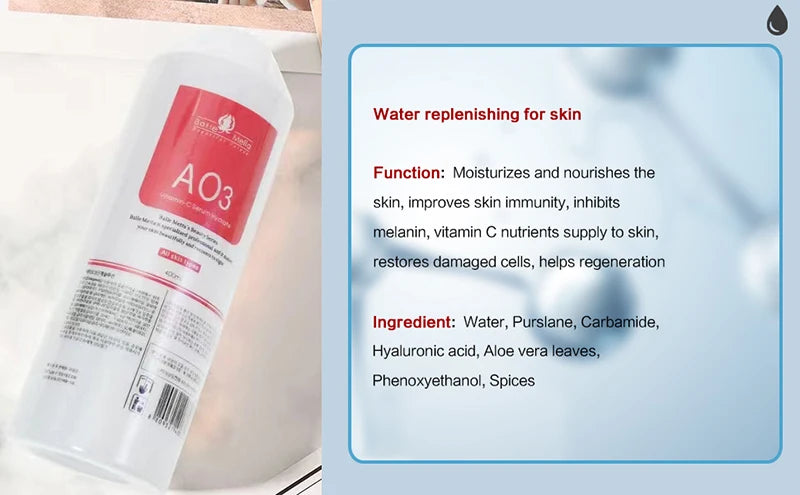 Facial Skincare Face Serum AS1 SA2 AO3 Aqua Peel Solution For Facial Machine Skin Deep Cleaning 400ml Kit of 3 Serums