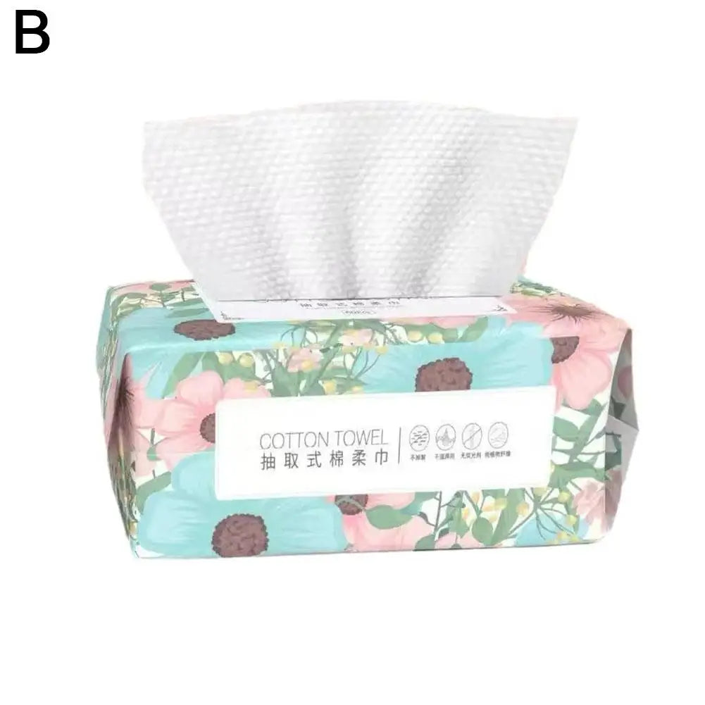 منشفة وجه قابلة للاستخدام مرة واحدة، منشفة قطنية ناعمة قابلة للاستخراج، مناشف إزالة مكياج صالونات التجميل، أداة غسيل للعناية بالبشرة من القطن الناعم