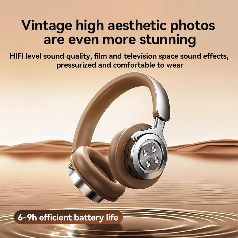 Bluetooth 5.3 Headsets Gaming Headphones Dual Mode Wireless Earphones Foldable Noise Reduction Music Headsets For iPhone Xiaomi