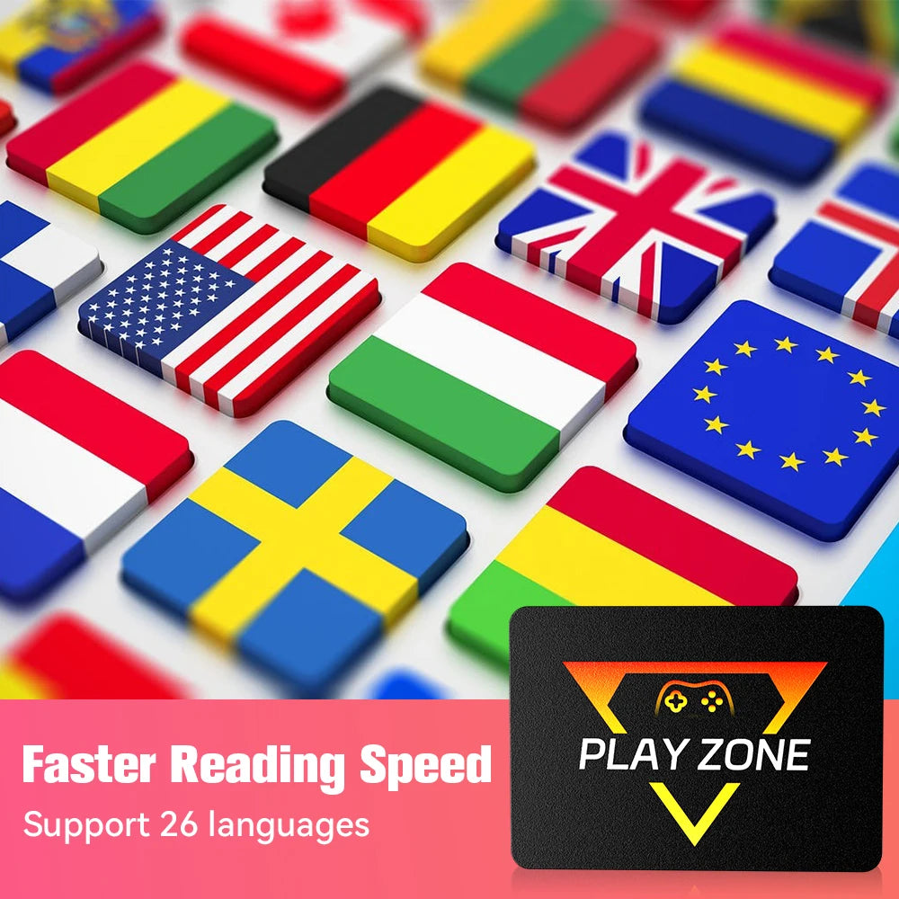 Playzone 1TB Retro Game SSD For PS5/Xbox/Switch/PS4/PS3 Portable Emulator Consoles With 16000+ Games Plug&Play For Win PC/Laptop