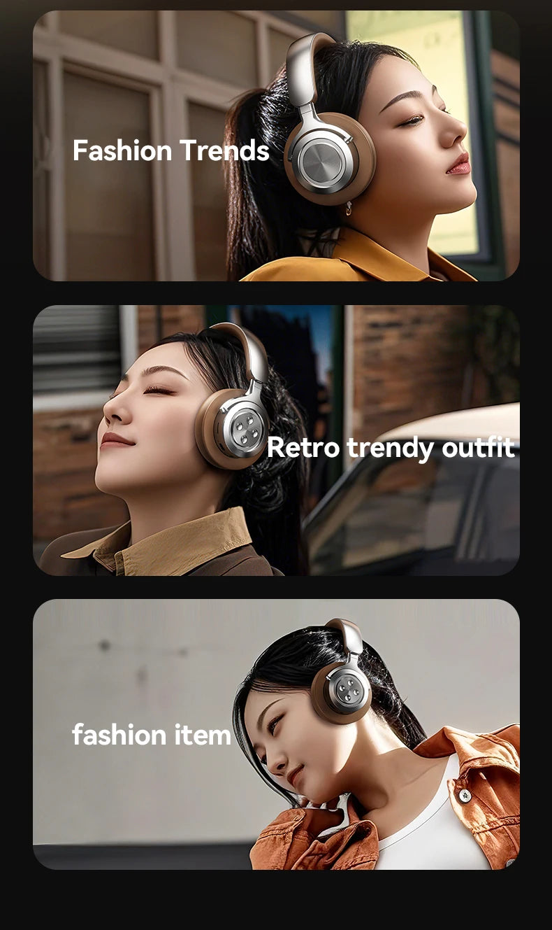 Bluetooth 5.3 Headsets Gaming Headphones Dual Mode Wireless Earphones Foldable Noise Reduction Music Headsets For iPhone Xiaomi