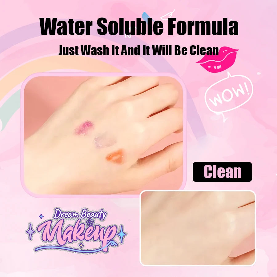 Children's beauty toys, makeup bags, girls, suitcases, princesses, washable, pretend to play with makeup sets