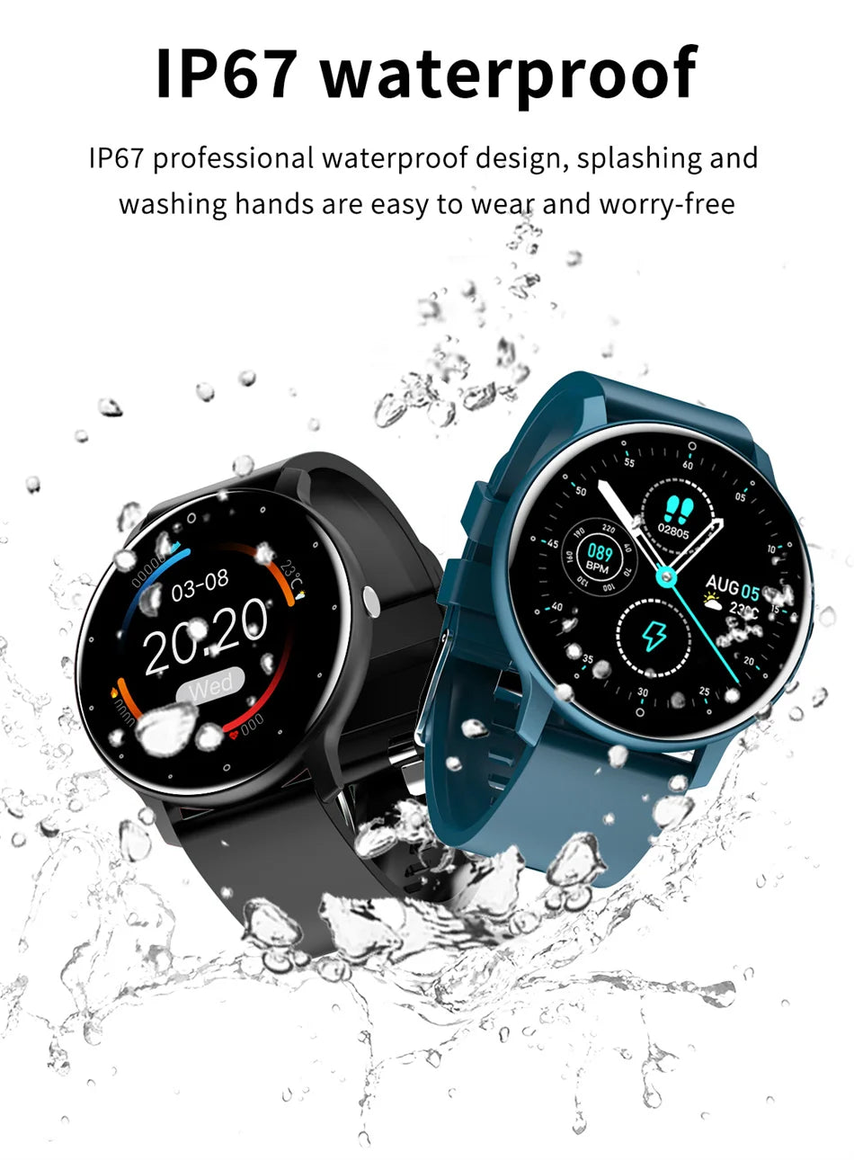 New Smart Watch Men Sports Fitness Watch Heart Rate Full Touch Screen Bluetooth Call 2025 New Ultra Light Smartwatch