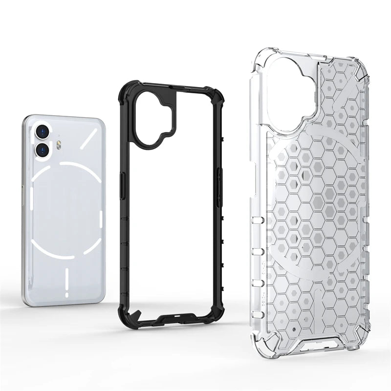 Shockproof Case for Nothing Phone 2 Cover Nothing Phone 2 Capas Transparent Bumper Honeycomb Clear Fundas Nothing Phone 2 (2)