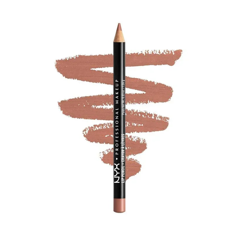 Slim Lip Pencil Long-Lasting Creamy Lip Liner Waterproof Plumping lip Stain Natural Nude Brown Lip Liner Professional Makeup