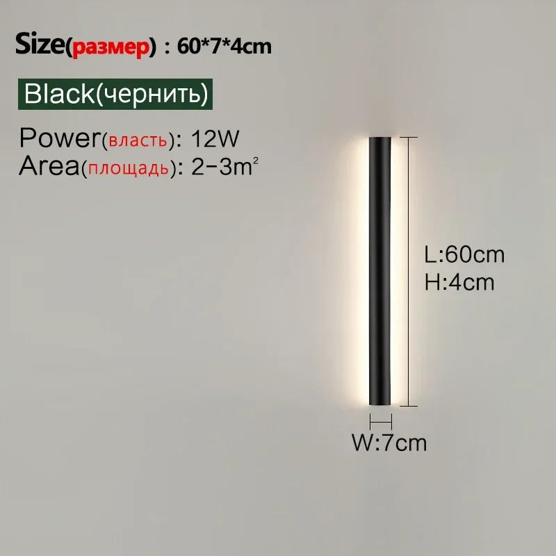 Bedroom Wall Lamp Simple Modern Living Room Background Wall Lamp Led Minimalist Long Entry Porch Aisle Corridor Lamps