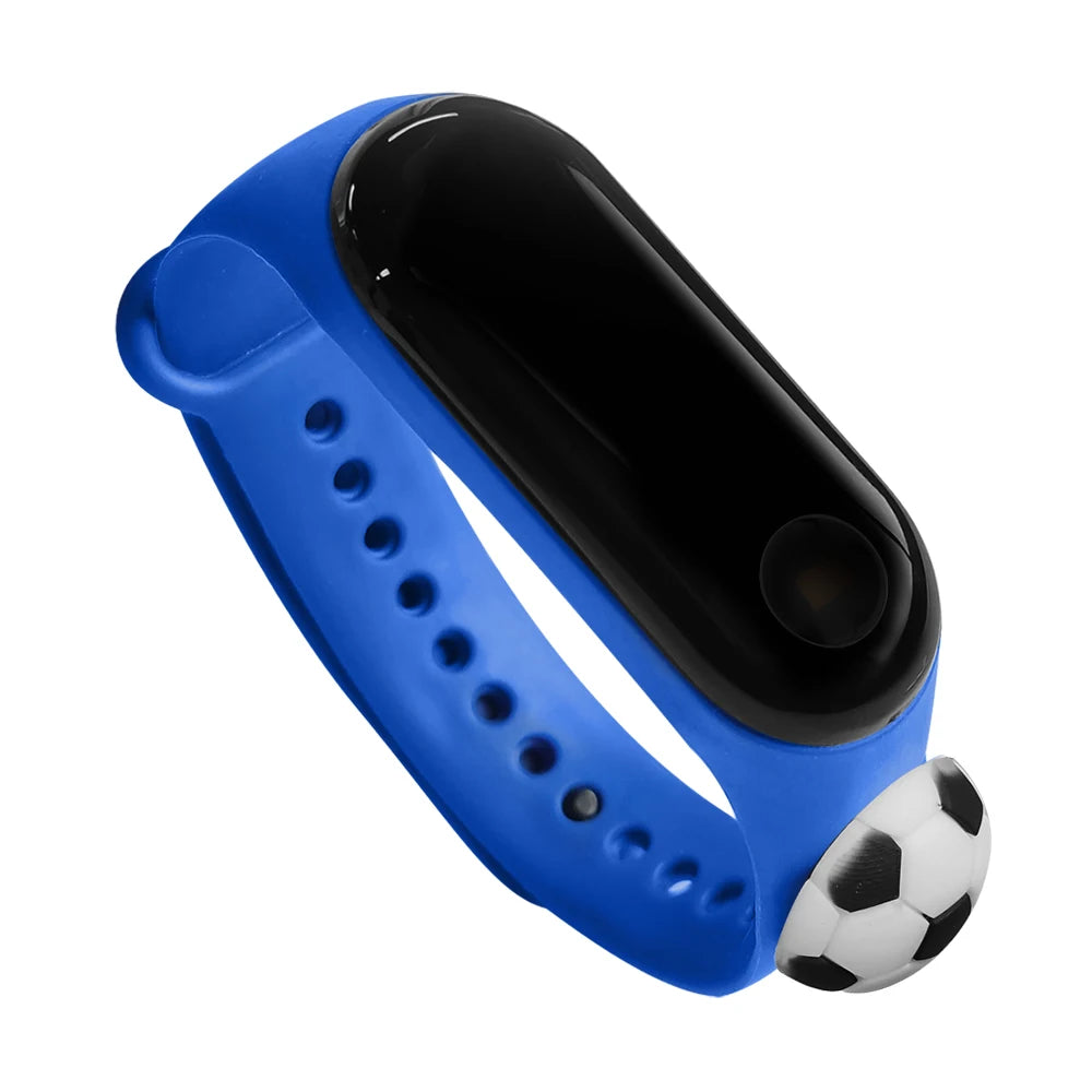 New Children's Outdoor Sports Watch Bracelet Simple Cartoon Football Student Electronic Watch Children's Festival Gift