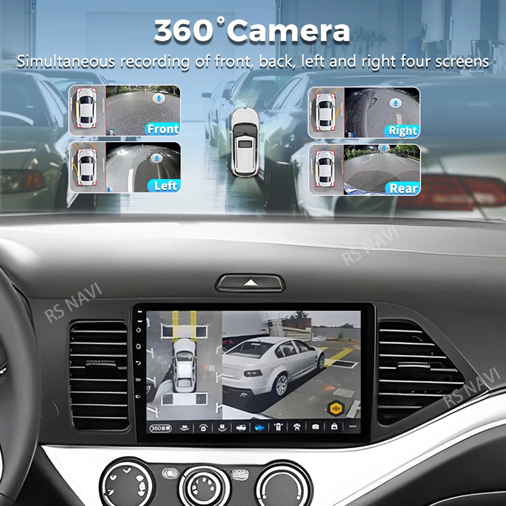 أندرويد 15 لسيارة كيا مورنينج 2 بيكانتو 2011-2017 LHD 2K QLED راديو السيارة أندرويد مشغل فيديو متعدد الوسائط GPS ستيريو CarPlay