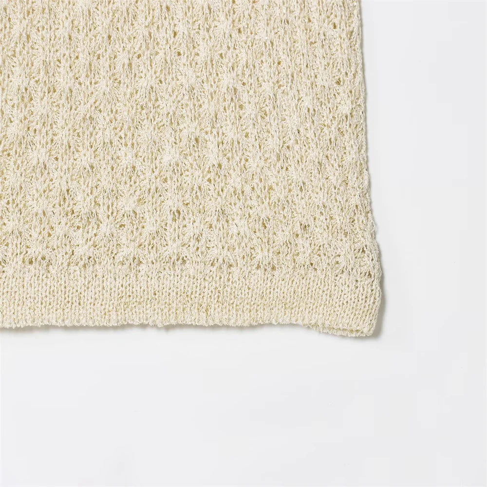 New European and American style women's clothing, lazy and fashionable, with metallic lines and waist cinched tops and pants SwiftNest