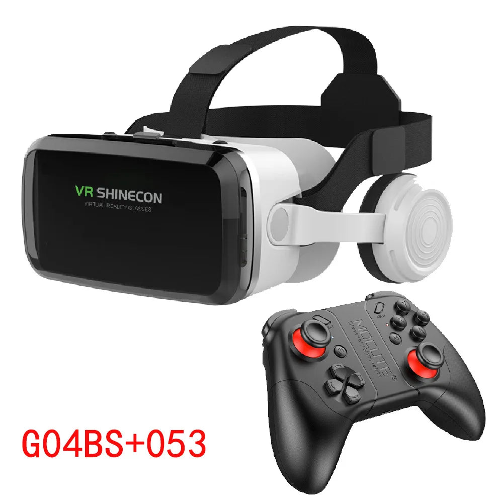 VR Shinecon Casque Helmet 3D Glasses Virtual Reality For Smartphone Smart Phone Headset Goggles Binoculars Video Game Wirth Lens