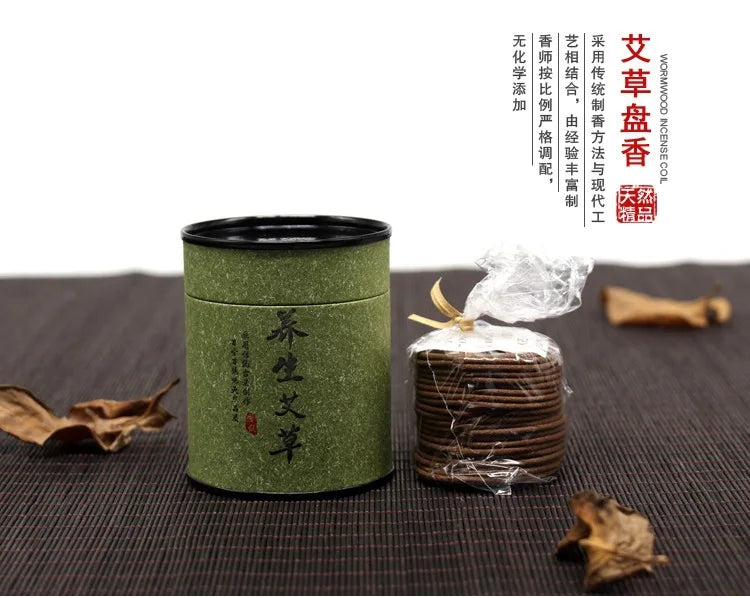 Natural Incense Coils Burn for 4 Hours. Sandalwood and Agarwood Incense Coils Are Used for Home Health and Wellness Incense