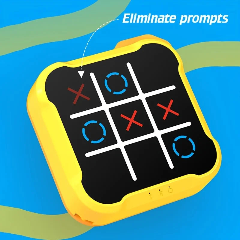 Portable Children Electronic Toys 4-Mode Tic-Tac-Toe Game Board Games Montessori Puzzle Game for Gift for Kids Adult