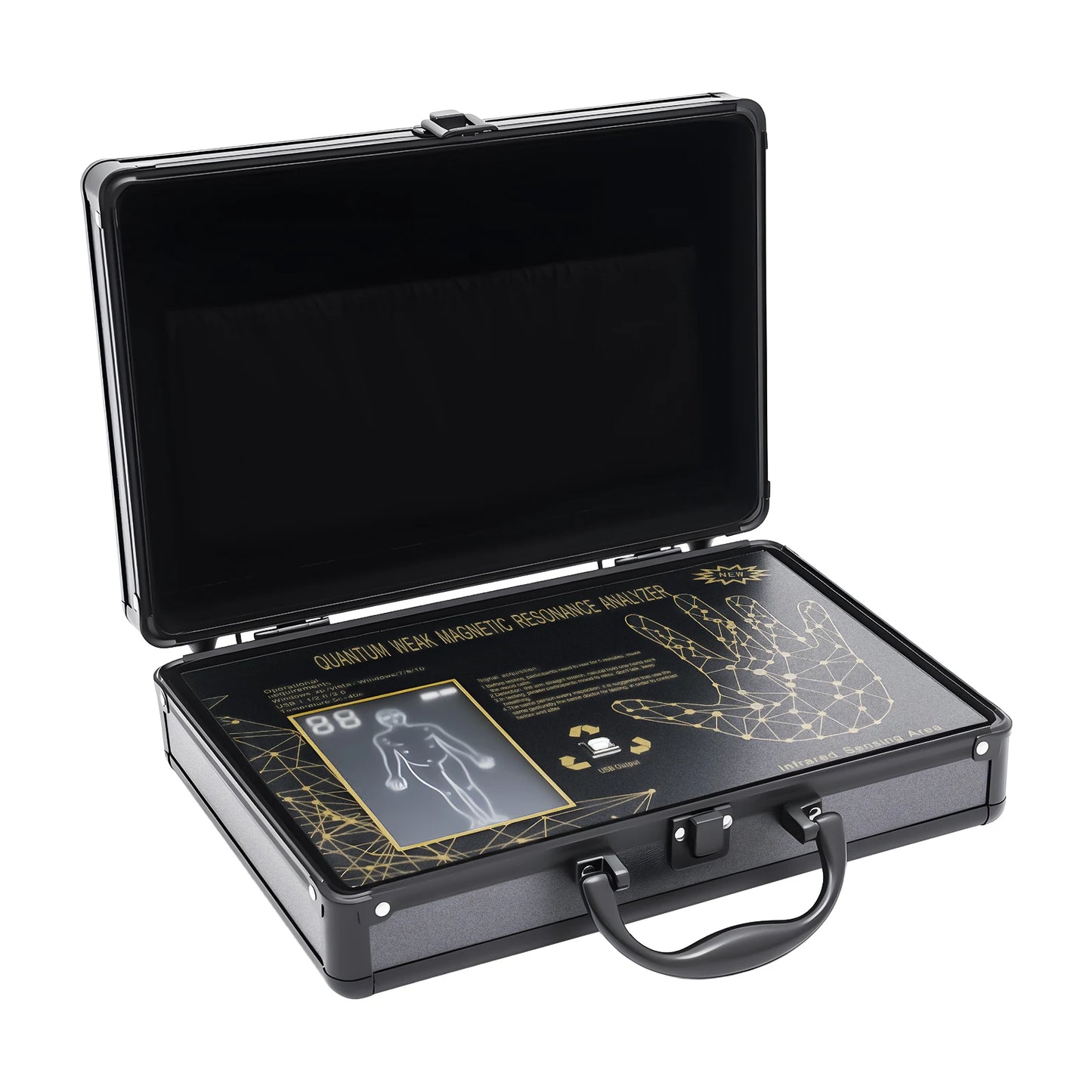 Quantum Health Analyzer with 50+ Reports, Portable Body Health Monitor with Infrared Sensor Non-Invasive Wellness Scanner