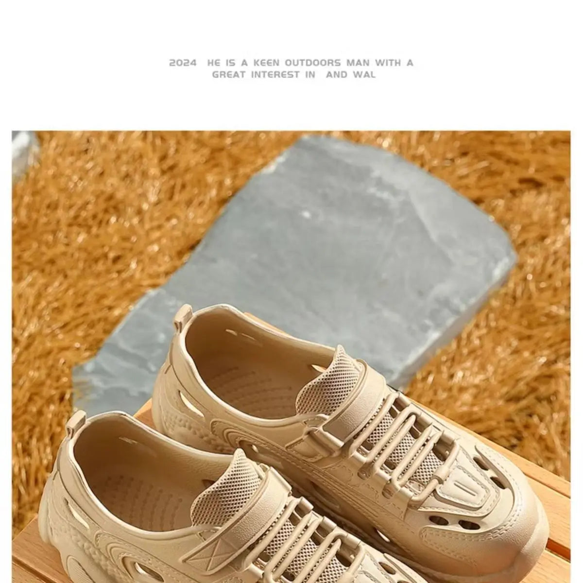 Outdoor Sports Slippers for Men and Women, Thick-Soled Eva Non-Slip Breathable Clogs, Fishing Beach Sandals for Men and Women, Couples