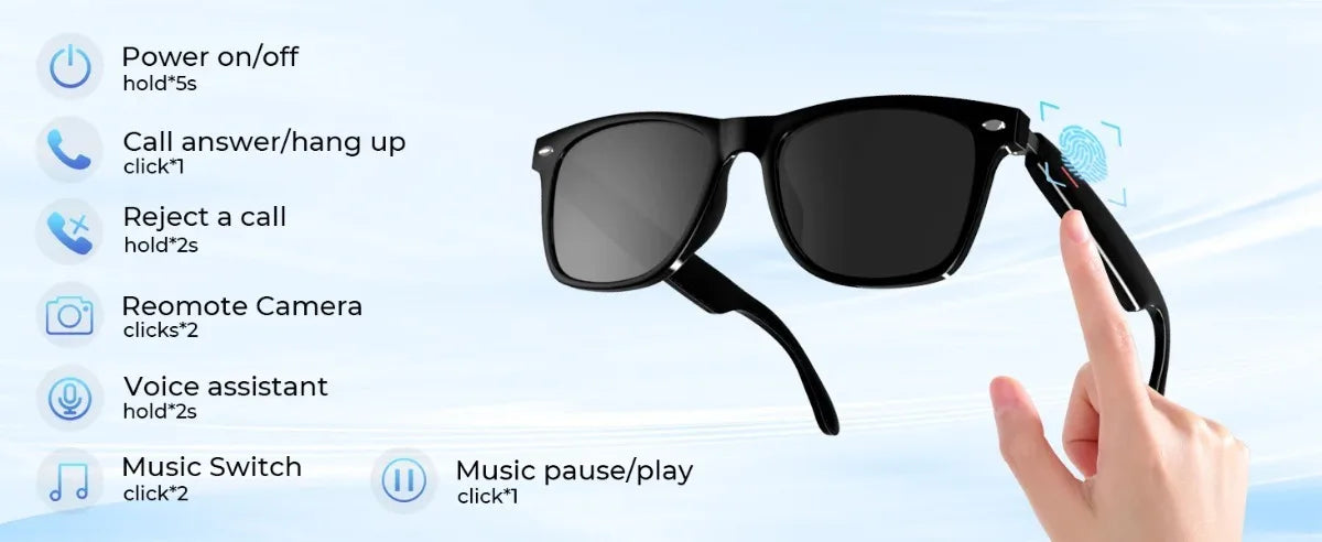 Smart Glasses AI Intelligent Translator Bluetooth Earbuds 164 Languages Real-time Simultaneous Interpretation HD Audio Headset