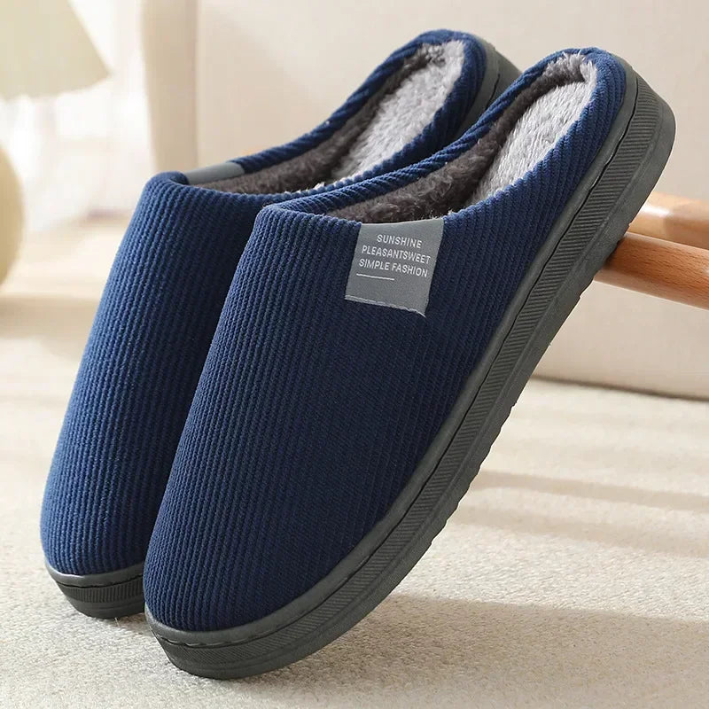 Classic Fuzzy Home Slipper Women Winter Warm Fur Plush Non Slip Indoor Female House Room Shoe Man male Lazy Footwear Bedroom