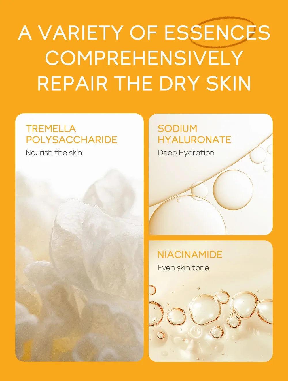 3pcs/set Vitamin C 24K Golden Sakura Skin Care Sets Face Cream Serum Eye Cream Moisturizing Anti Wrinkles Face Care Kit