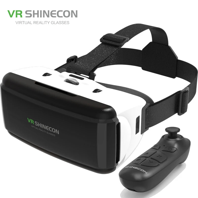 VR Shinecon 3D Glasses Virtual Reality Casque Goggles HeadsetFor Cell Phone Mobile Smartphones Binoculars Video Game Wirth Lens