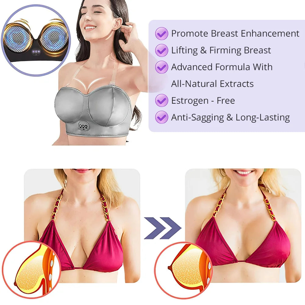 Bra Enlargement Breast Massager Wireless Chest Enhance Vibration Massage Machine Beauty And Personal Care Nursing Instrument