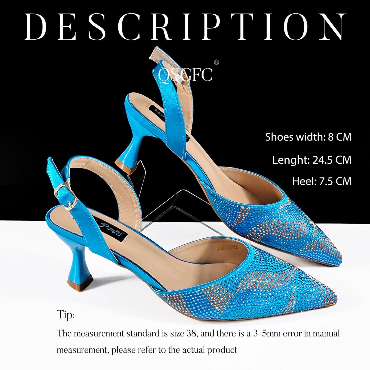 Festive Elegance: Spot Goods Dazzling Heels and Chic Long Bag Clutch Perfect Combination Of Shoes And Bag for Special Occasions