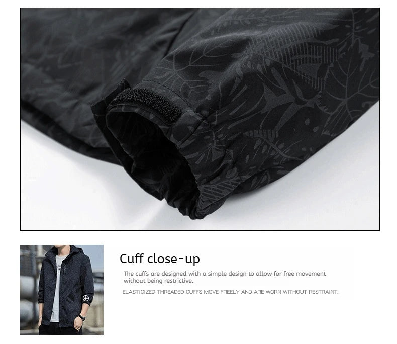 Sport Coat Men's New Style Casual Waterproof Outdoor Jacket for Spring Fashion Print Men's Clothing Outdoor Jacket for Men With